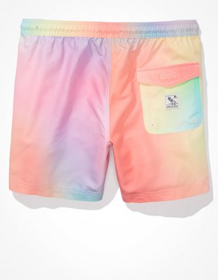 Мужские брюки American Eagle AE Pride 5.5" Tie-Dye Swim Trunk — фото 3
