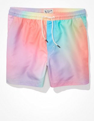 Мужские брюки American Eagle AE Pride 5.5" Tie-Dye Swim Trunk — фото 2
