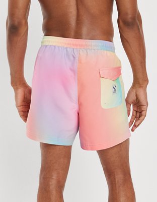 Мужские брюки American Eagle AE Pride 5.5" Tie-Dye Swim Trunk — фото 4