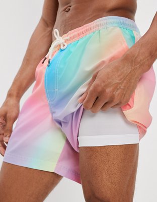 Мужские брюки American Eagle AE Pride 5.5" Tie-Dye Swim Trunk — фото 5