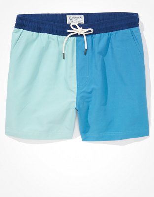 Original Penguin Color-block Swim Trunks - 100% Exclusive In Blue Topaz