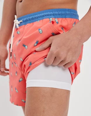 AE 5.5" Tropical Swim Trunk