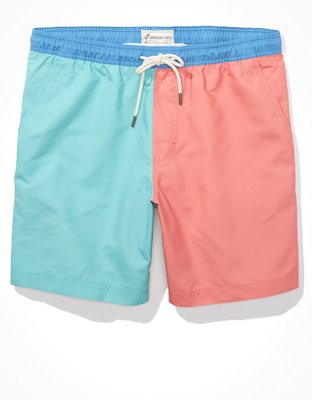 Мужские брюки American Eagle AE 7" Colorblock Swim Trunk — фото 3