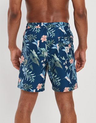 Мужские брюки American Eagle AE 7" Tropical Swim Trunk — фото 2