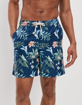 AE 7" Tropical Swim Trunk