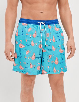 AE Traje de baño de 7" de flamencos