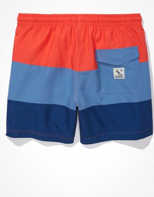 Мужские брюки American Eagle AE 5.5" Colorblock Swim Trunk — фото 4