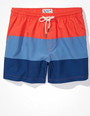 Мужские брюки American Eagle AE 5.5" Colorblock Swim Trunk — фото 3
