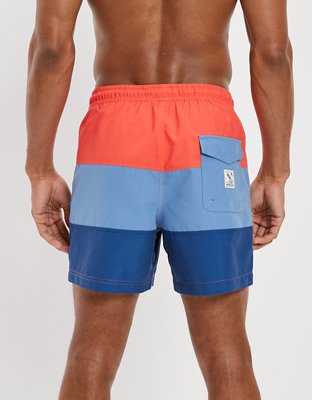 Мужские брюки American Eagle AE 5.5" Colorblock Swim Trunk — фото 2