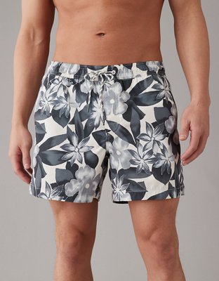Мужские брюки American Eagle AE Printed Flex 5" Swim Trunk — фото 5