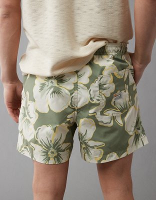 Мужские брюки American Eagle AE Floral Flex 5" Swim Trunk — фото 6