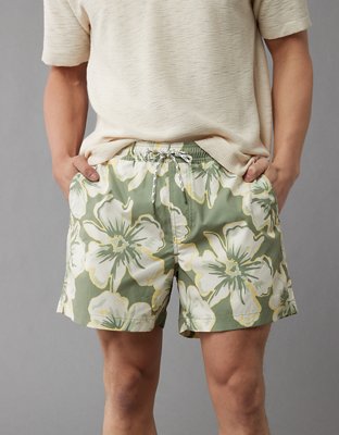 Мужские брюки American Eagle AE Floral Flex 5" Swim Trunk — фото 5