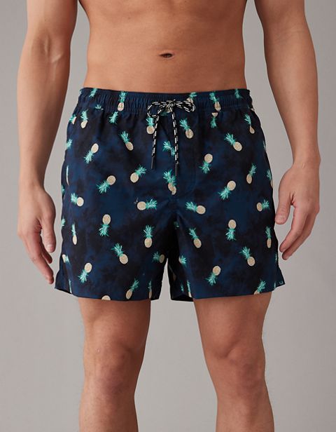 Мужские брюки American Eagle AE Pineapples Flex 5" Swim Trunk