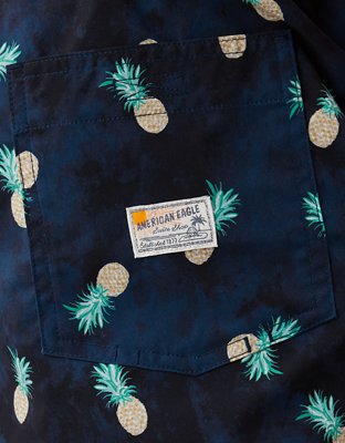 Мужские брюки American Eagle AE Pineapples Flex 5" Swim Trunk — фото 4