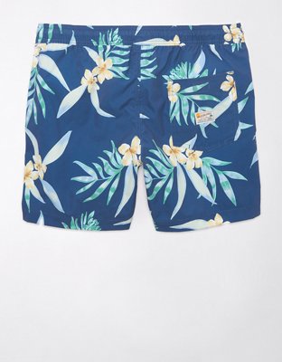 AE 5" Floral Flex Swim Trunk