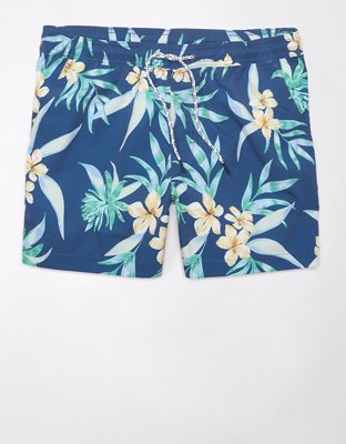 AE 5" Floral Flex Swim Trunk