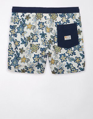 AE 5" Floral Flex Swim Trunk