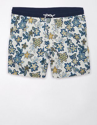 AE 5" Floral Flex Swim Trunk