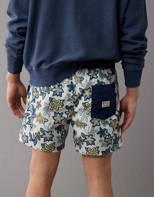 AE 5" Floral Flex Swim Trunk