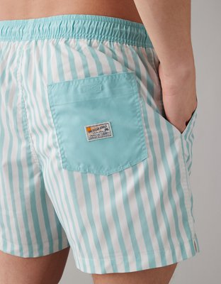 Мужские брюки American Eagle AE Striped Flex 5" Swim Trunk — фото 5