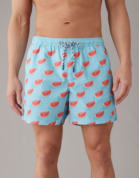 Мужские брюки American Eagle AE Watermelon Flex 5" Swim Trunk