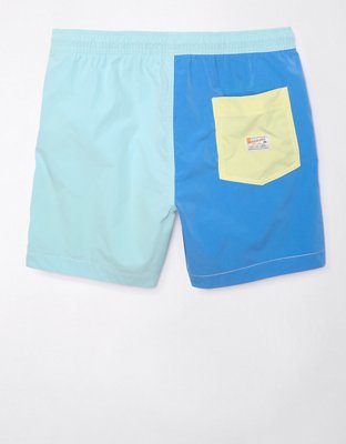 AE 5" Colorblock Flex Swim Trunk