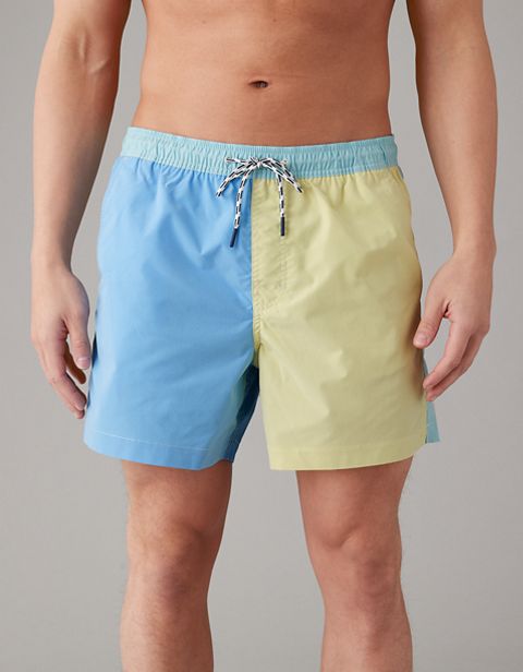 Мужские брюки American Eagle AE Colorblock Flex 5" Swim Trunk