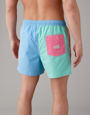 AE 5" Colorblock Flex Swim Trunk