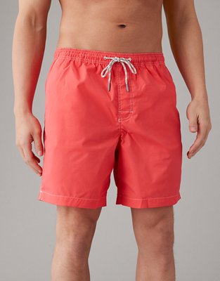 Outbound Men's Striped Swim Shorts with 7-in Inseam