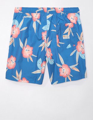 Мужские брюки American Eagle AE Tropical Flex 7" Swim Trunk — фото 4