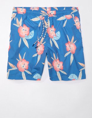 Мужские брюки American Eagle AE Tropical Flex 7" Swim Trunk — фото 3