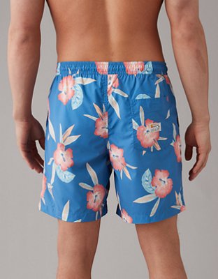 Мужские брюки American Eagle AE Tropical Flex 7" Swim Trunk — фото 2