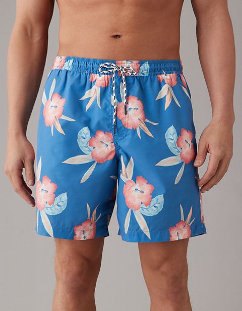 Мужские брюки American Eagle AE Tropical Flex 7" Swim Trunk