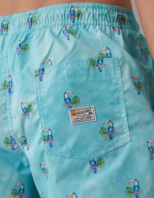 Мужские брюки American Eagle AE Toucans Flex 7" Swim Trunk — фото 6