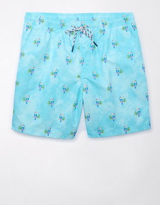 Мужские брюки American Eagle AE Toucans Flex 7" Swim Trunk — фото 3