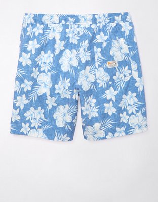 Мужские брюки American Eagle AE Floral Flex 7" Swim Trunk — фото 4