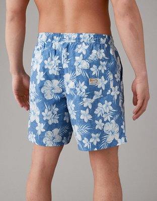 AE 7" Floral Flex Swim Trunk