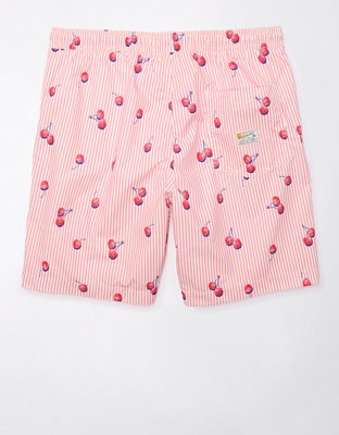 Мужские брюки American Eagle AE Cherries Flex 7" Swim Trunk — фото 4