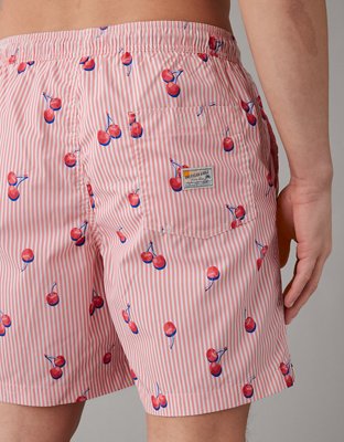AE 7" Cherries Flex Swim Trunk