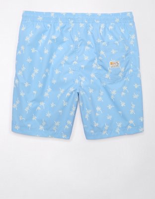 AE 7" Palm Trees Flex Swim Trunk