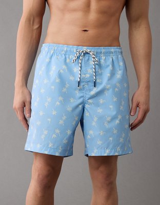 AE 7" Palm Trees Flex Swim Trunk