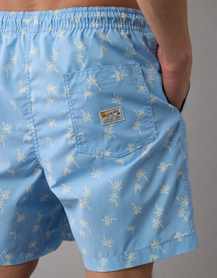 AE 7" Palm Trees Flex Swim Trunk