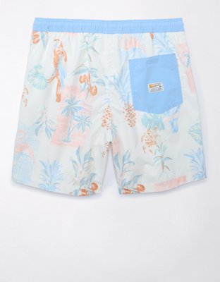 AE 7" Floral Flex Swim Trunk