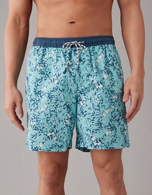 Ariesale Men's Printing Swimming Trunks Boxer Shorts Beachwear
