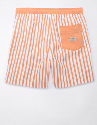 AE 7" Striped Flex Swim Trunk