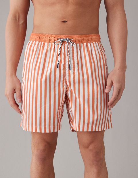 Мужские брюки American Eagle AE Striped Flex 7" Swim Trunk