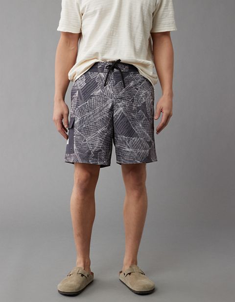 Мужские брюки American Eagle AE Printed Flex 8" Classic Board Short