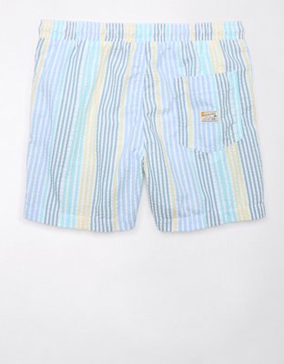 Мужские брюки American Eagle AE Striped 5" Swim Trunk — фото 4