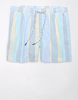 AE 5" Striped Swim Trunk