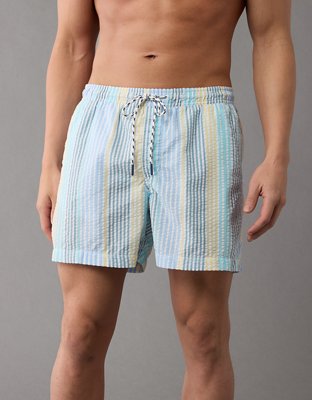 AE 5" Striped Swim Trunk